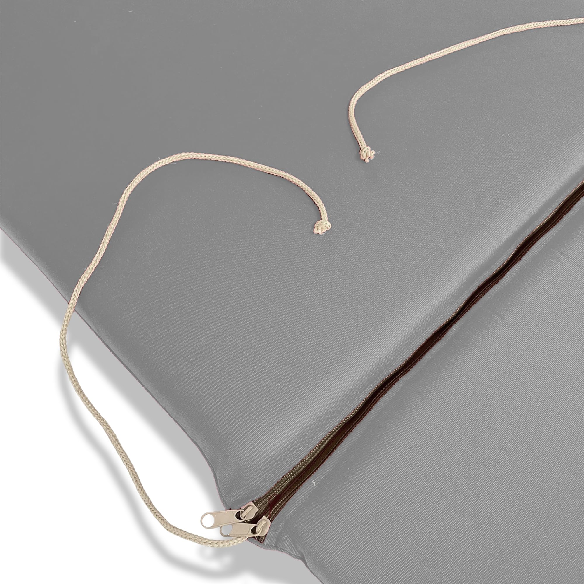 Il Tuo Artigiano Design Coj’n para Tumbona Impermeable y desenfundable Ð Colch—n para Tumbona, 190 x 60 cm, Grosor 6 cm (Gris)