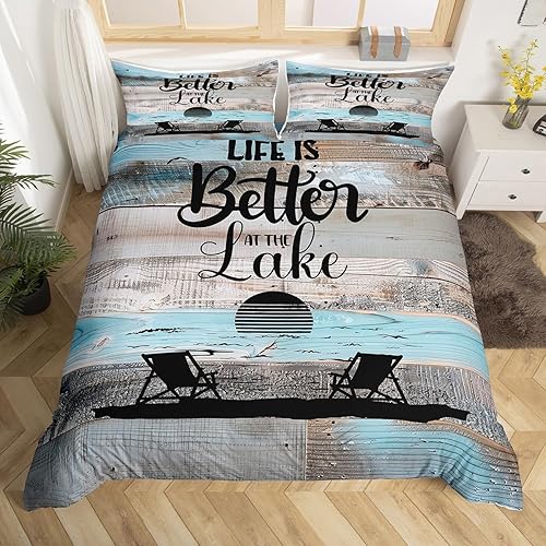 Miniatura 13 de Erosebridal Funda de edredón de ancla náutica, juego de ropa de cama con brújula oceánica, tamaño individual para niños, adolescentes, adultos,