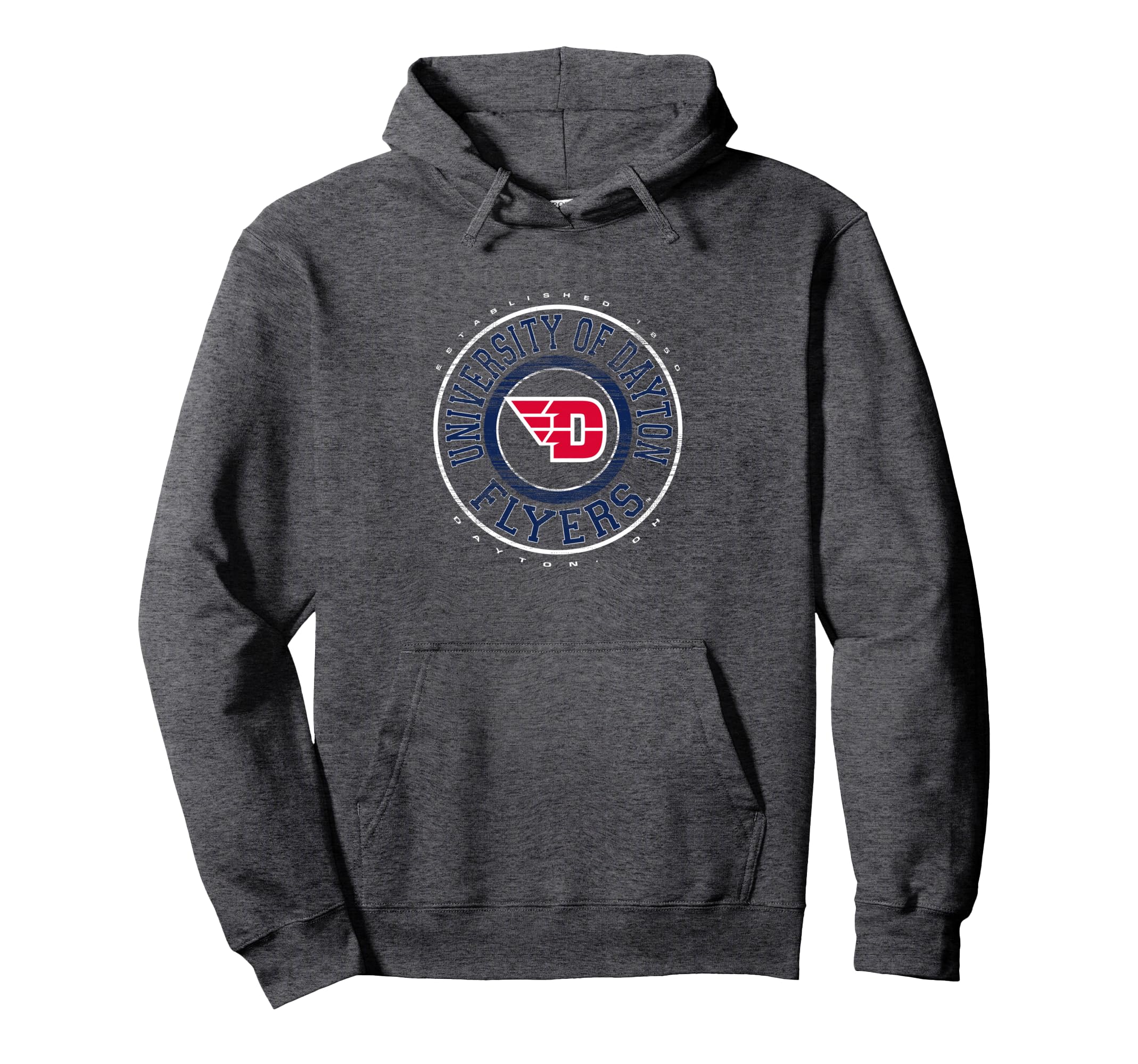 Dayton Flyers Victory Logo Officially Licensed Gray Pullover Hoodie
