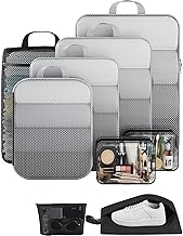 Veken 9-Piece Set Compression Organizer (Black)
