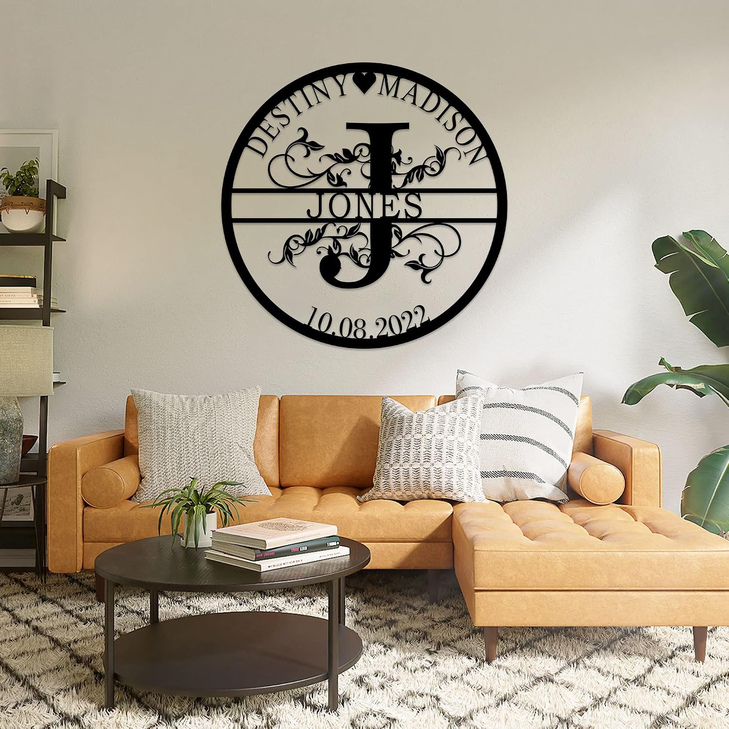 Custom Metal Sign, Personalized Last Name Metal Signs, Metal Name Sign, Outdoor Metal Sign, Family Name Sign, Wall Decor, Monogram Wall Decor, Outdoor Wall Art, Anniversary Wedding Gifts, Metal Decor