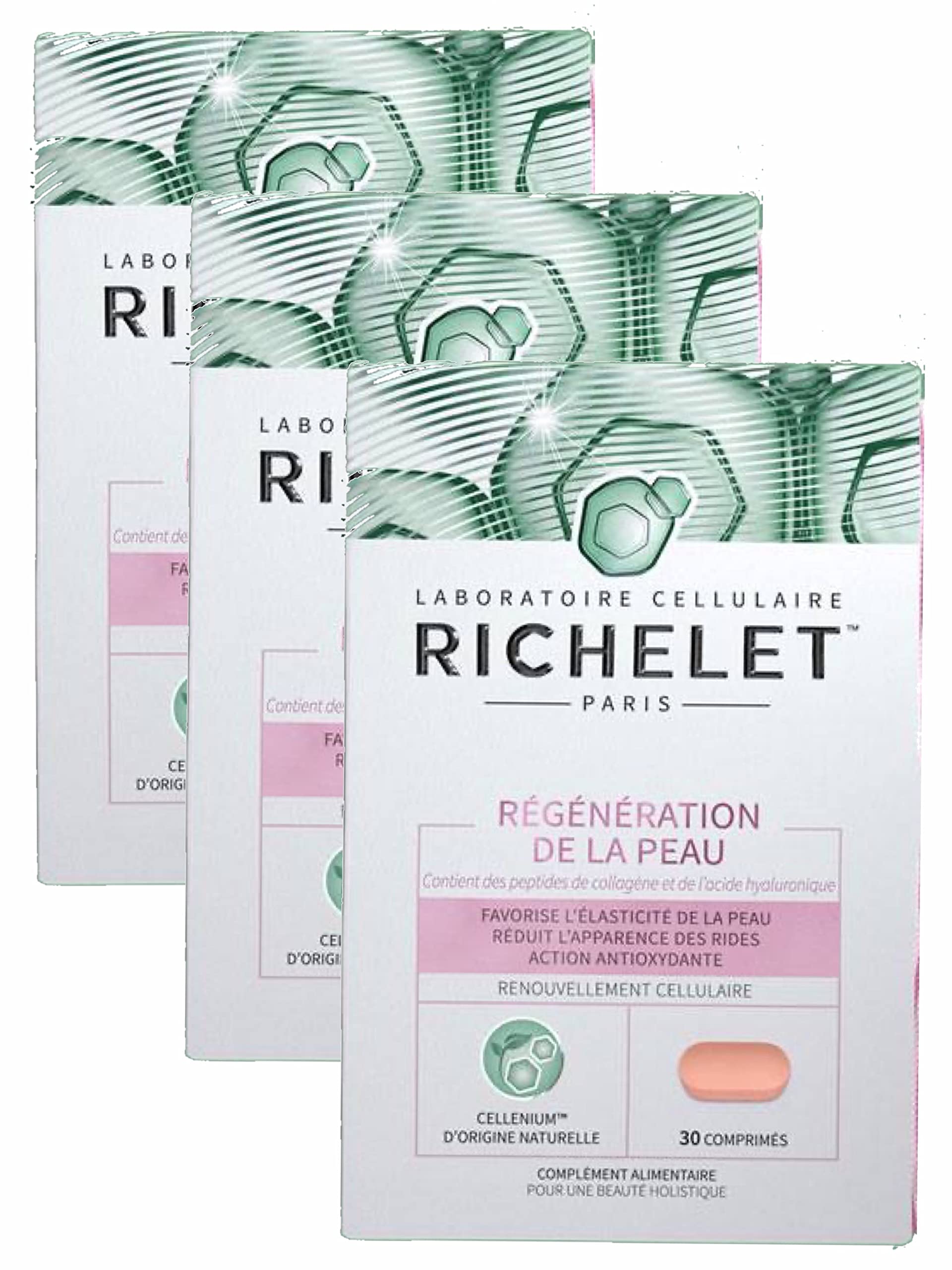 Richelet Régénération de la Peau - Lot de 3 Boites de 30 comprimés