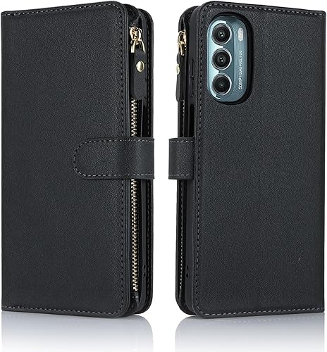 Miniatura 7 de Jaorty Funda tipo cartera para Motorola Moto G Stylus 5G (2022) para mujeres y hombres, con tarjetero XT2215, funda cruzada para Moto G Stylus 5G