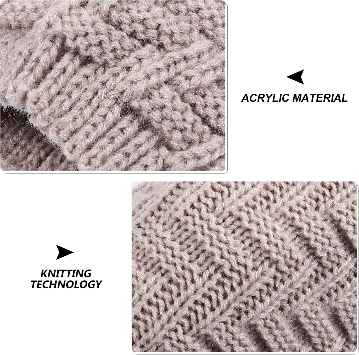 PRETYZOOM Knit Knee Sleeve Knee Warmers Knee Brace Pads Knee Support Sleeve Leg Warmers for Running Fitness Cycling - Image 3