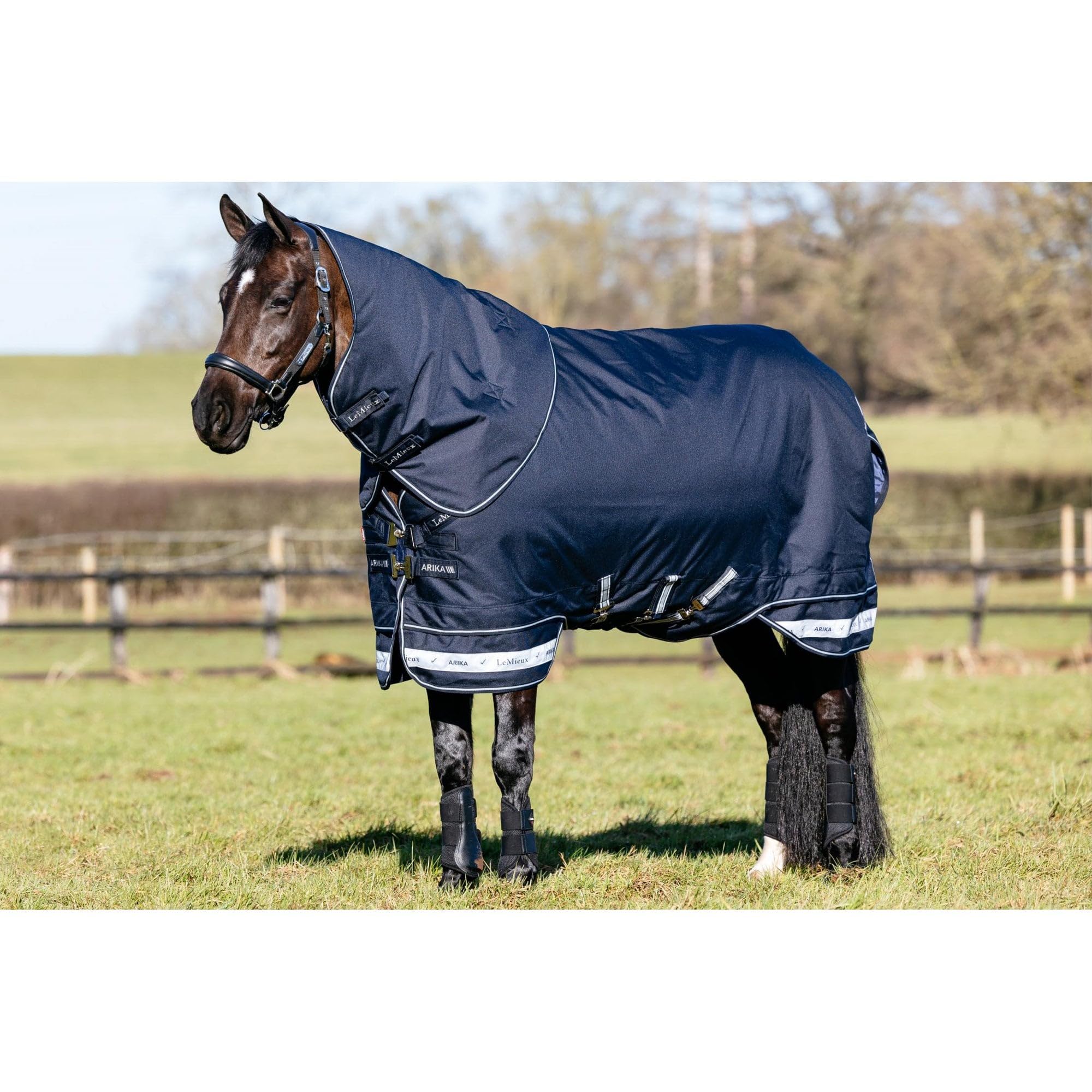 LeMieux Arika Storm-Tek Pony/Horse Mediumweight Turnout Rug 200g - Navy Blue