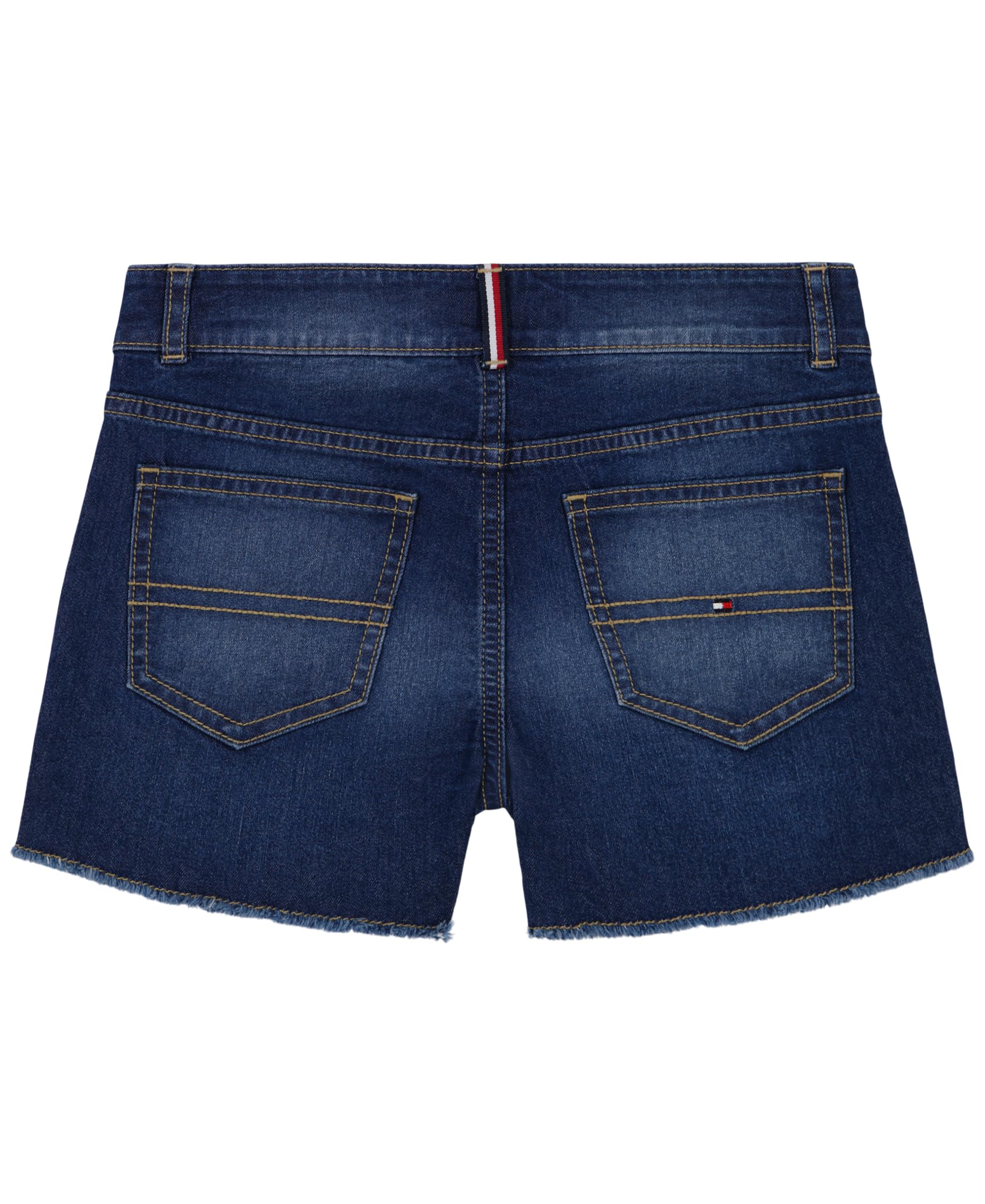 Tommy Hilfiger girls 5-pocket Stretch Denim Shorts, Zipper Fly & Button Closure