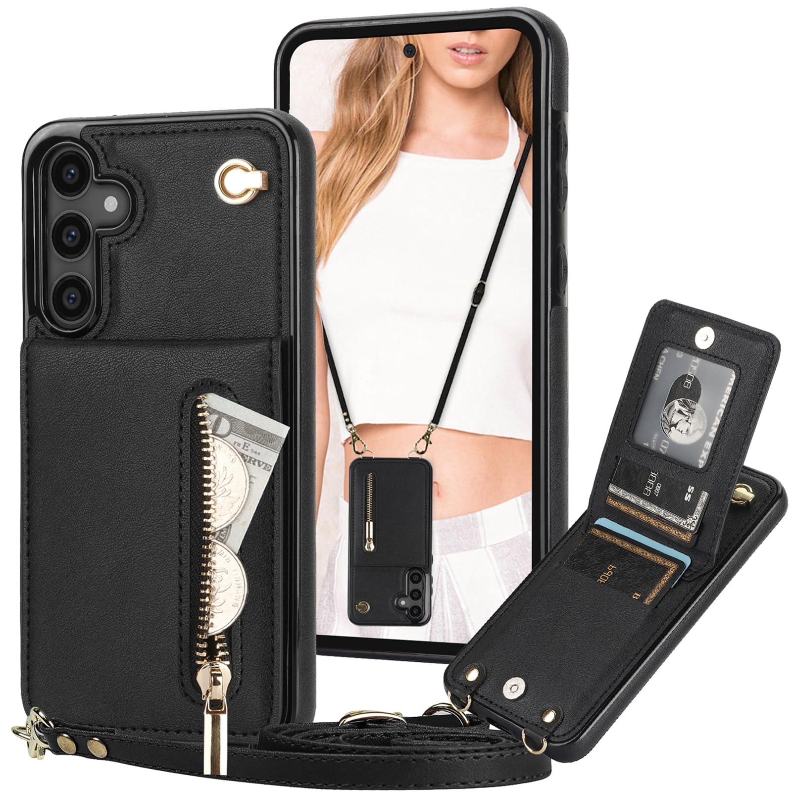 Amazon.com: CCSmall Wallet Crossbody Case for Samsung Galaxy S25