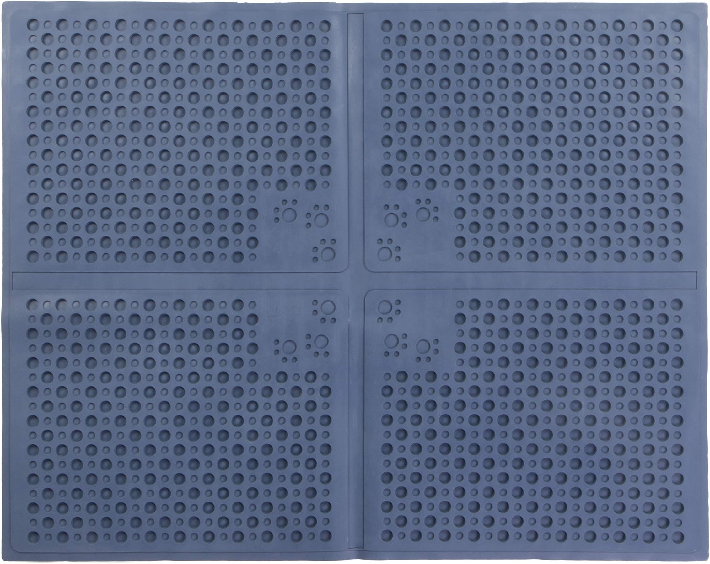 Petlinks Purr-fect Paws Multipurpose Cat Litter Mat - Blue, Extra Large