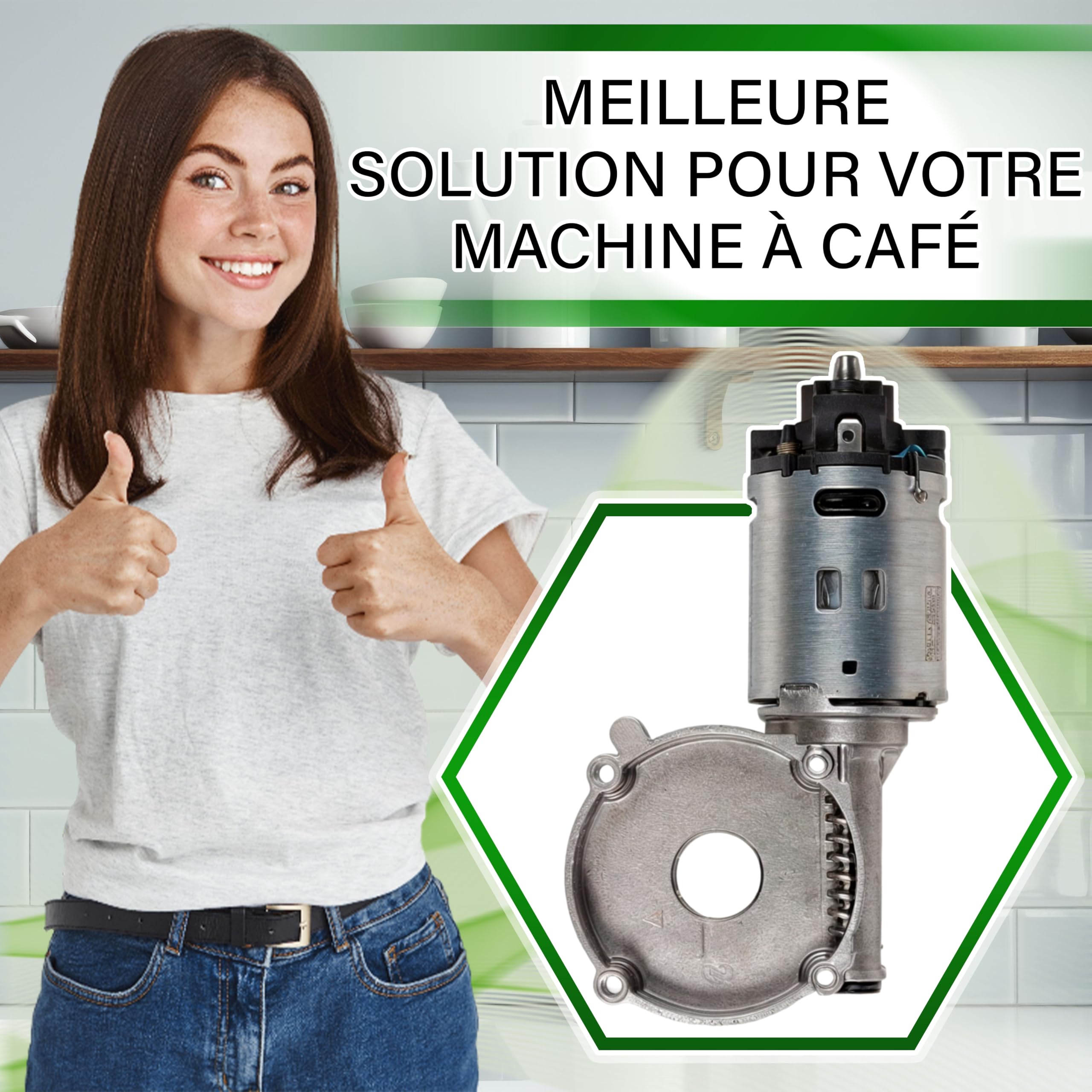 Moteur de Moulin à Café pour Machine a Cafe Grain 11000513 pour Gaggia | 421941144031 996530000317 pour Saeco pour Philips - Garantie de 5 Ans - ONIX TECH