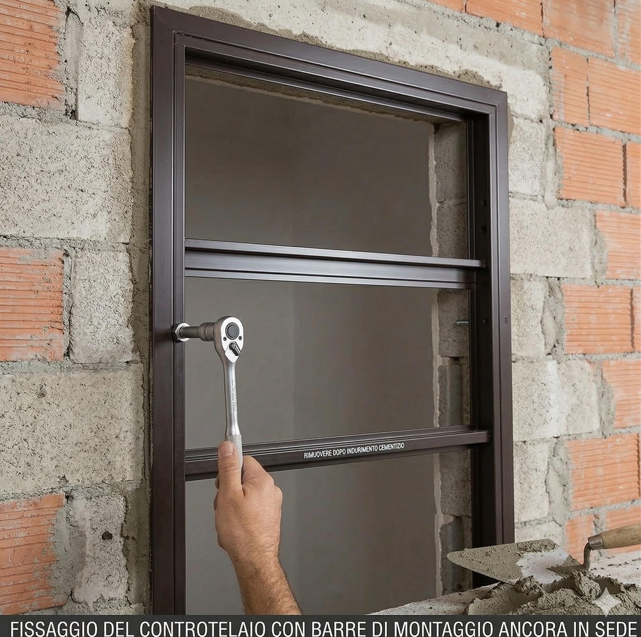 Controtelaio porta blindata Handy anta singola per porte blindate 90 x 210 cm