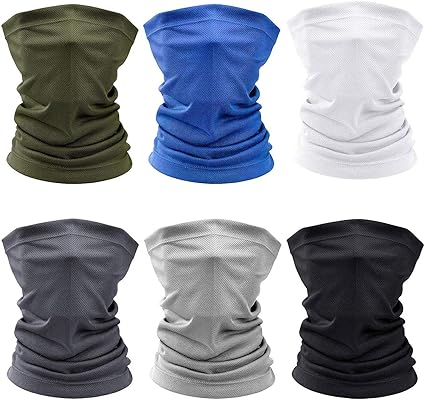 SUPRBIRD Bandana Multifonctions Couvre-Chef - 6 PCS Elastique Tube Bandeaux  Echarpe Gaiter Balaclava Masque UV Résidence pour Yoga Course à Pied 
