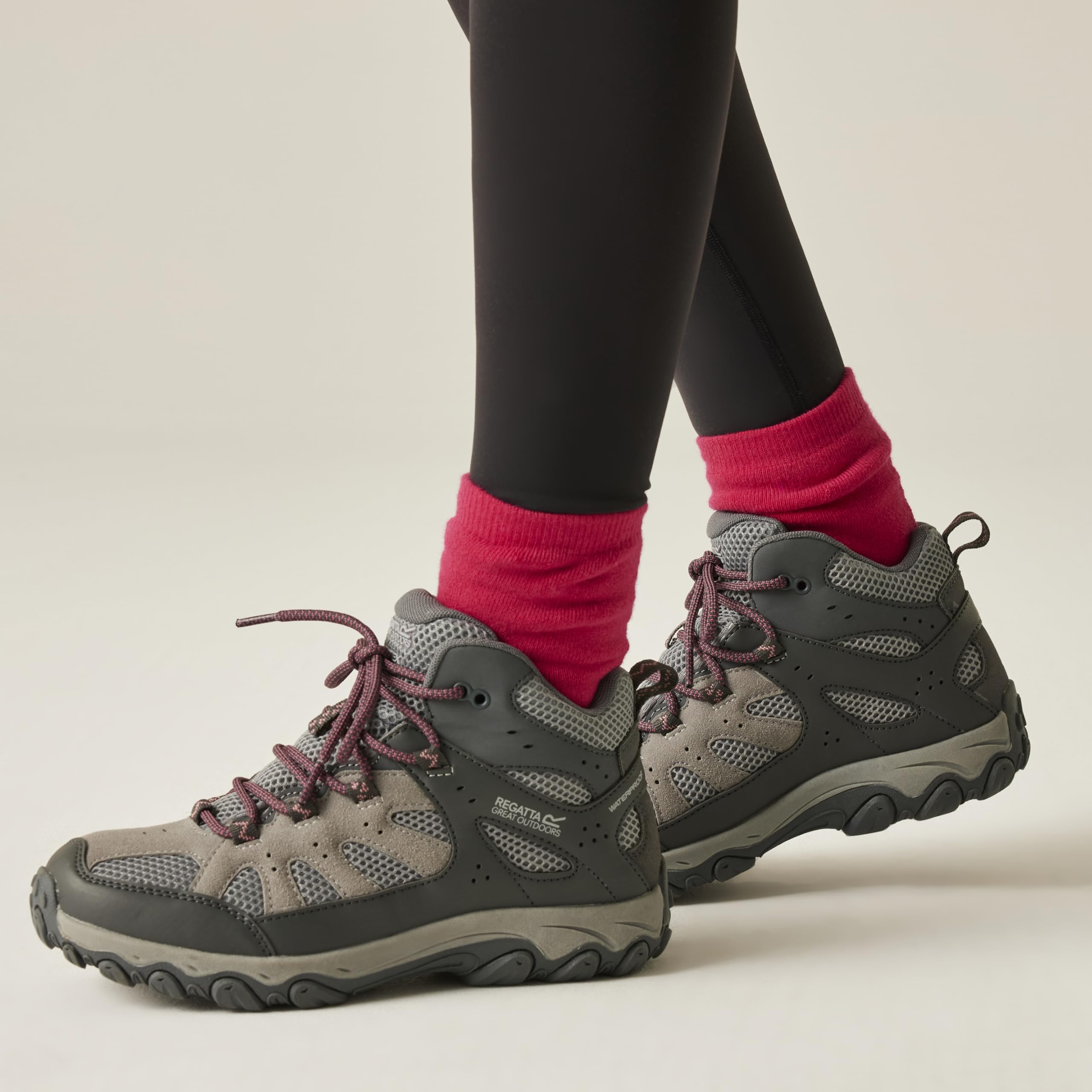 Regatta Wmnedgepointivmid Regatta Mujer Edgepoint IV Mid Walking botines agua resistente Cushioned Hiking FootwearMujer