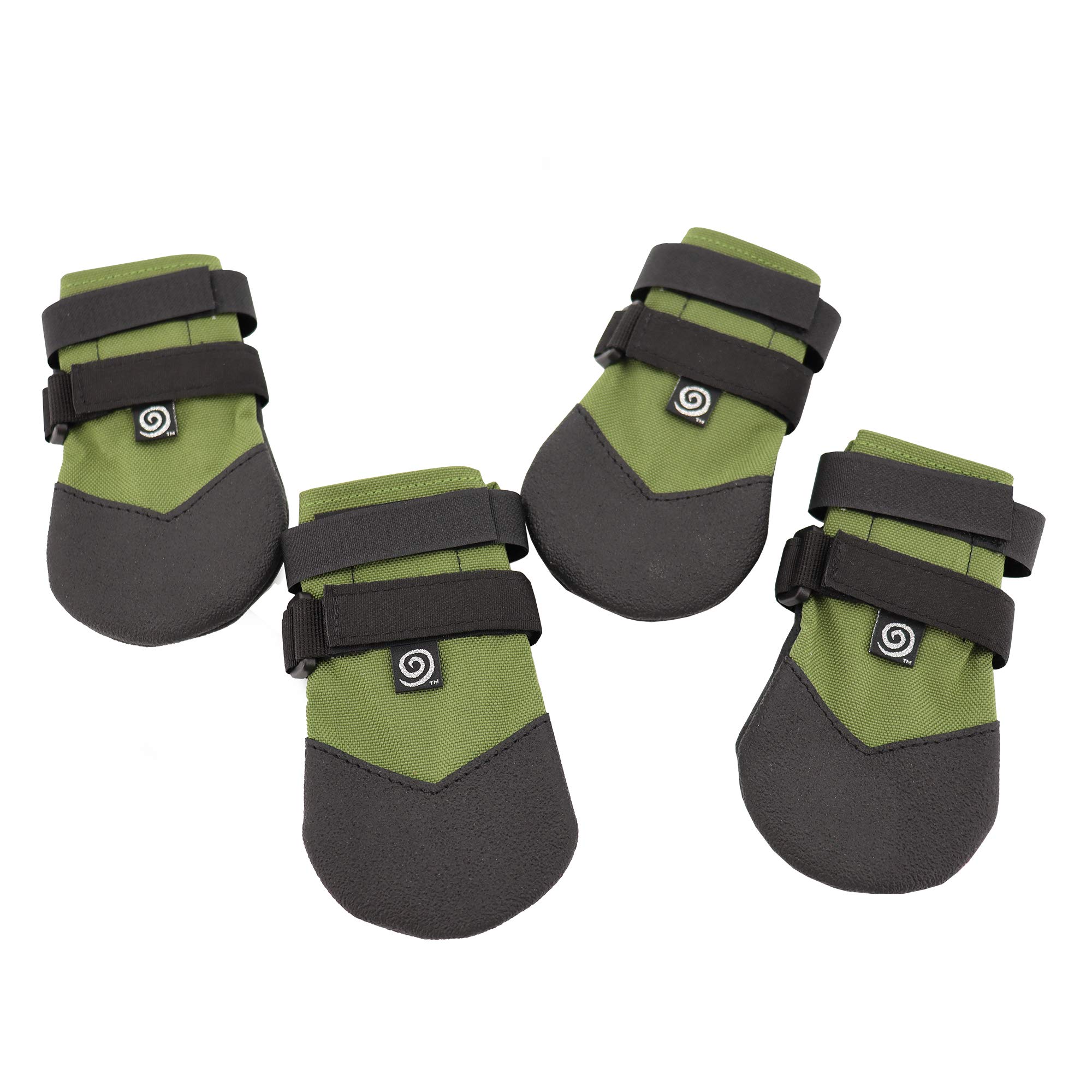 Ultra Paws Durable Dog Boots, Green Paw Protector Booties, Size 7 for Pets