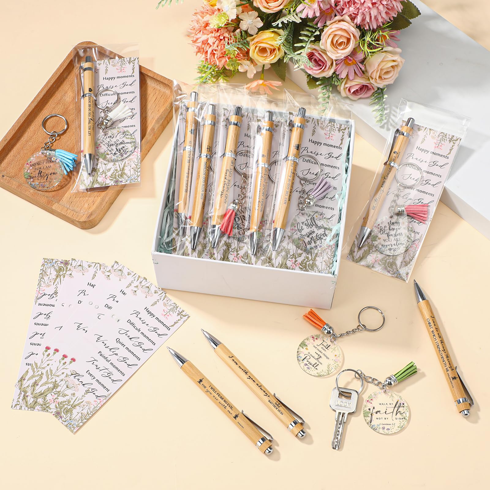 Spakon - Juego De 10 Bolígrafos De Bambú Para El Día Del Padre