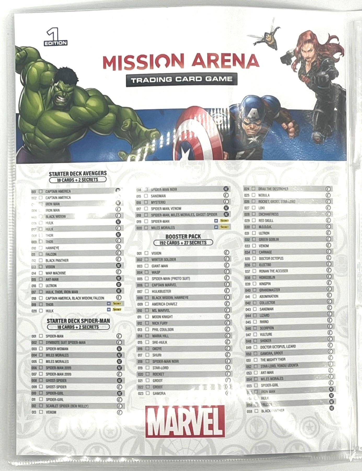KAPTOYS MARVEL MISSION ARENA TRADING CARD GAME  COLLECTOR BINDER FOLDER +  EXCLUSIVE 3 CARDS PACK Includes 1 Holo Shiny Cards & 2 Collectable Gaming  Cards (AVENGERS) - BigaMart