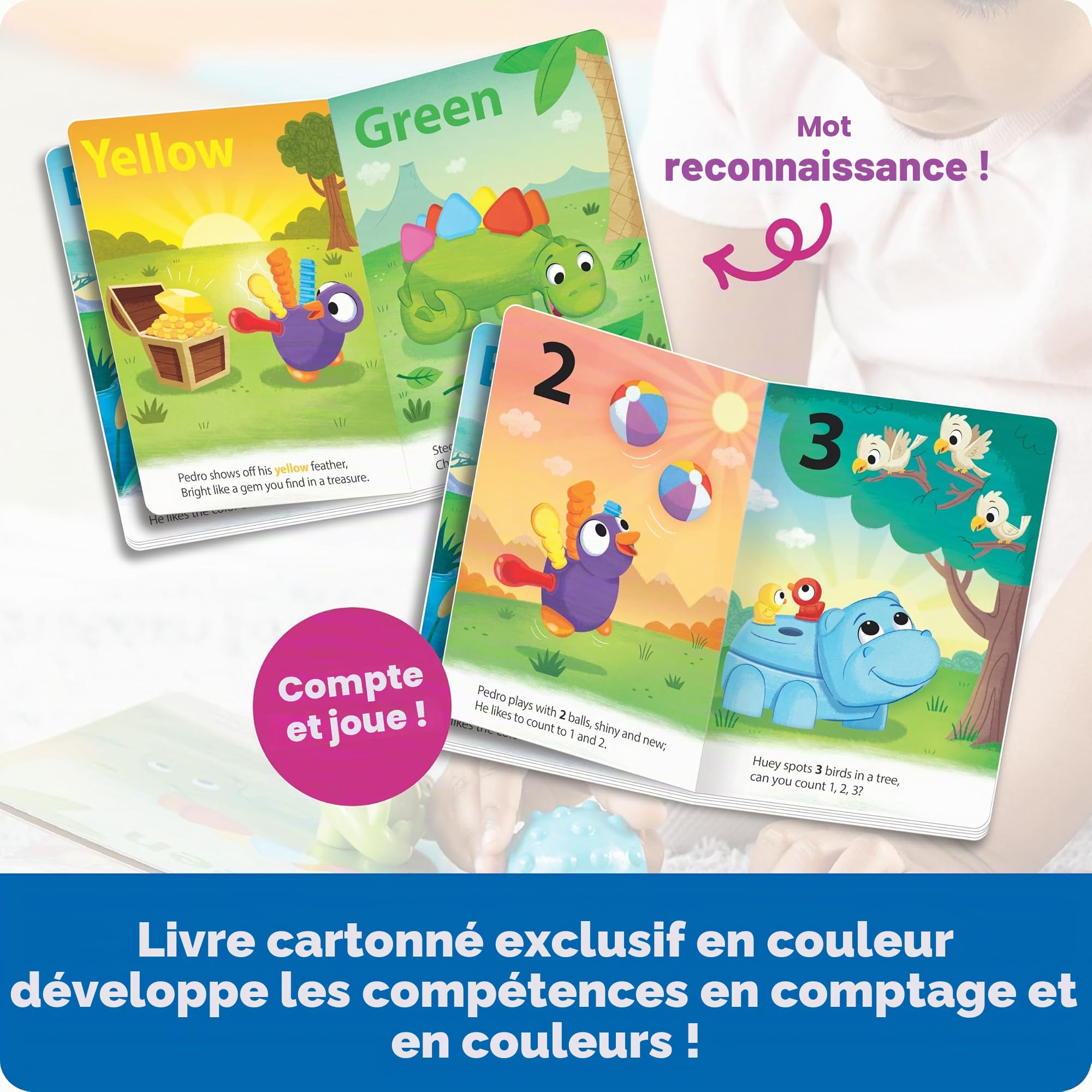 Learning Resources Collection de Livres pour Compter et Apprendre Les Couleurs avec Spike et Ses Amis, activités Petite enfance, kit de Jouets éducatifs, à partir de 18 Mois