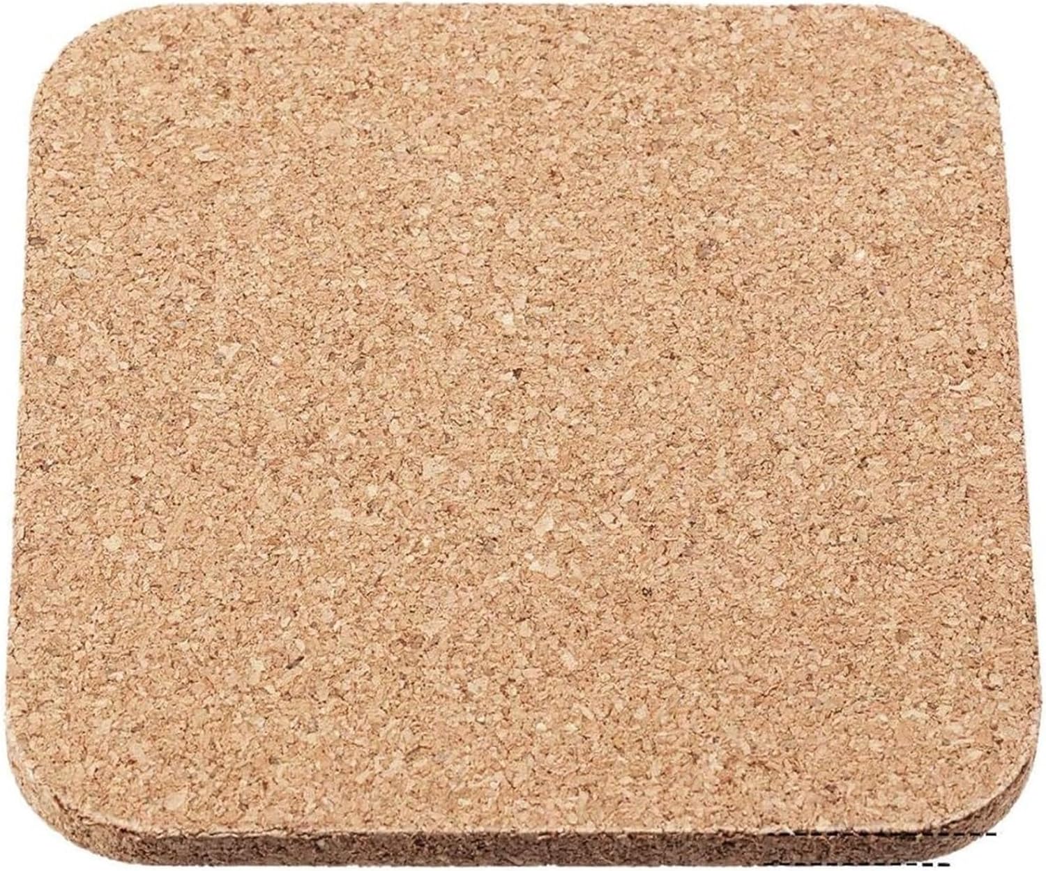 Coasters 120pcs Cork Coasters (Square/Circular) - Anti-Slip Insulated Heat-Resistant Table Mats(Square-100x3mm)