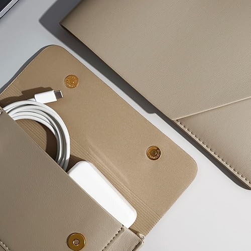 Miniatura 6 de Funda de piel sintética para laptop compatible con MacBook Pro A2779 A2442 de 14 pulgadas, MacBook Pro Air 13, Surface Laptop 5 generación 13.5,