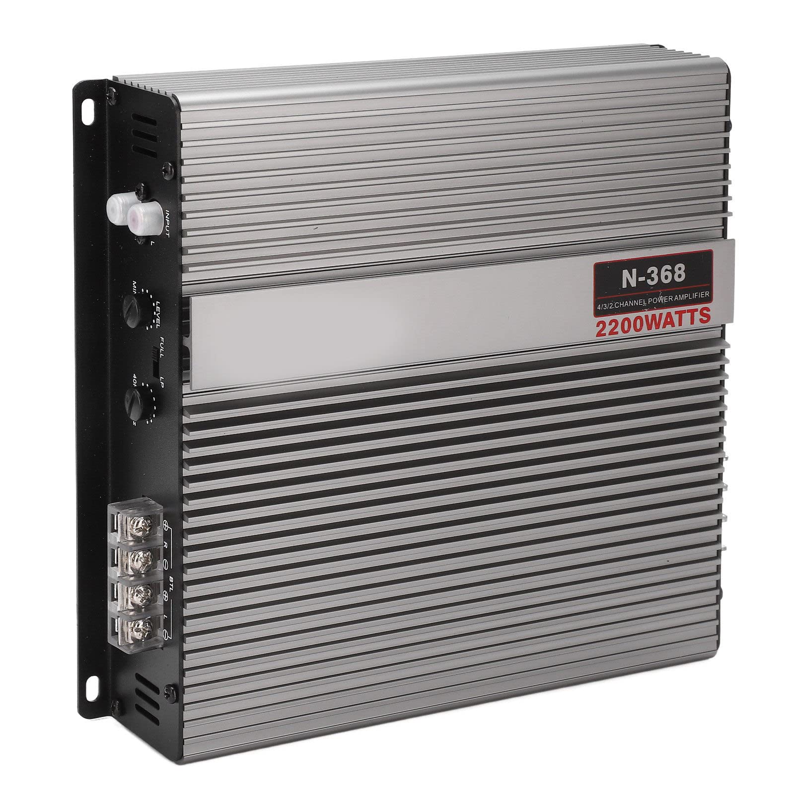 Amplificateur de Voiture Universel, Conception Professionnelle, Fonction de Retard de Réglage pour Système de Haut-parleurs de Voiture, Métal Robuste
