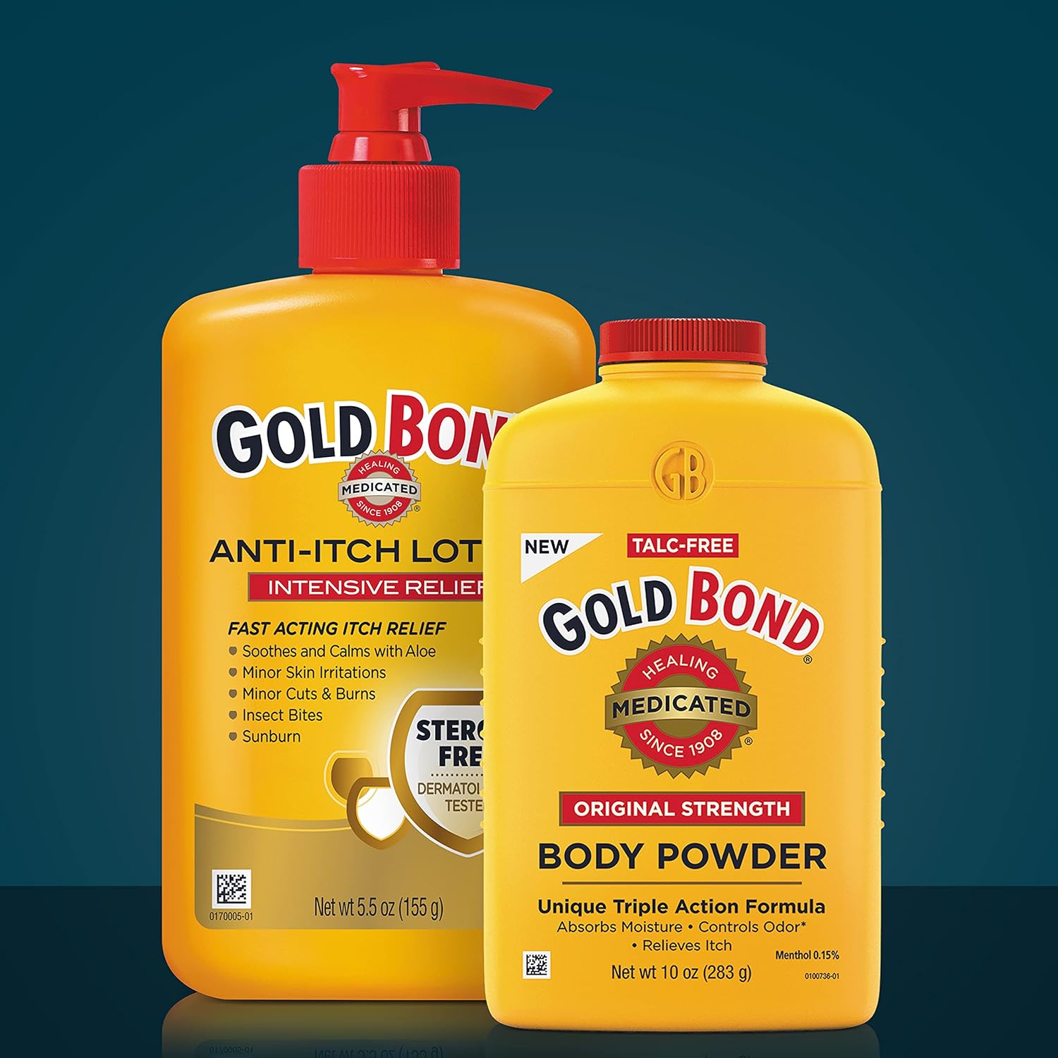 Gold Bond Medicated Talc-Free Original Strength Body Powder 10 oz, Cooling, Absorbing, Itch Relief : Health & Household