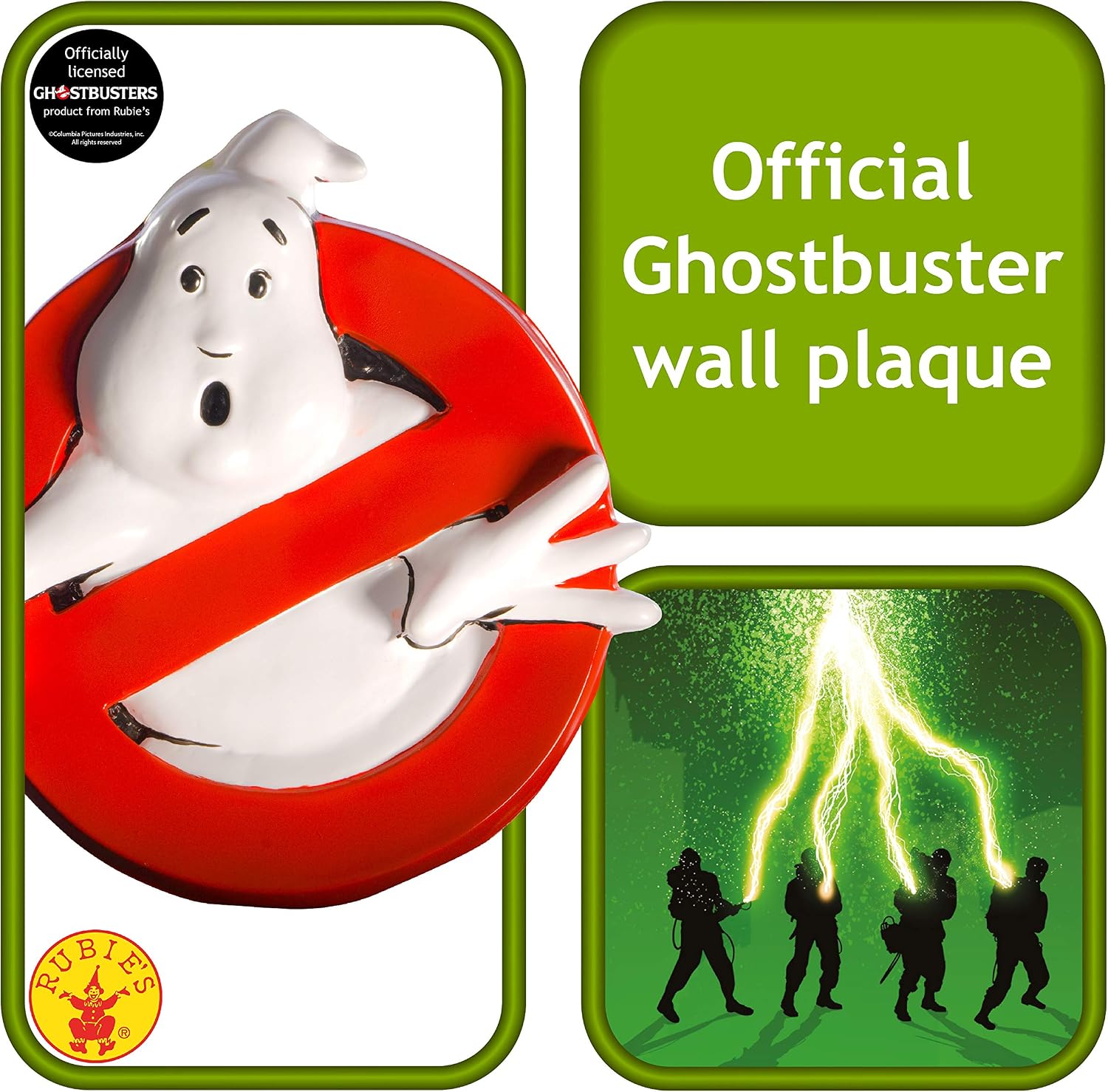 Rubie's Ghostbusters 15.5-Inch Wall Decor, No Ghosts