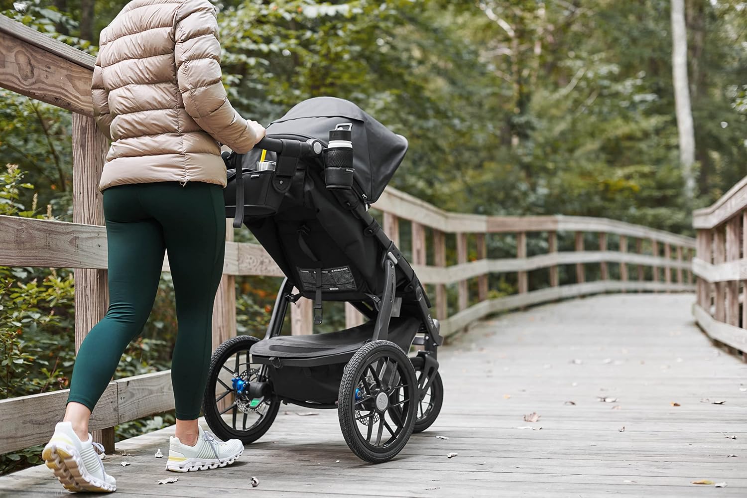 UPPAbaby Bottle Holder for Ridge Strollers, Quick Attachment, Holds Beverages of Various Sizes, Folds with Stroller, Cup Holder
