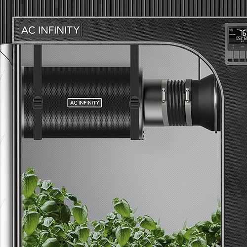 Miniatura 8 de AC Infinity Kit de filtro de carbono recargable de 6 pulgadas con repuesto adicional, depurador de aire para ventilador en línea de 6 pulgadas y