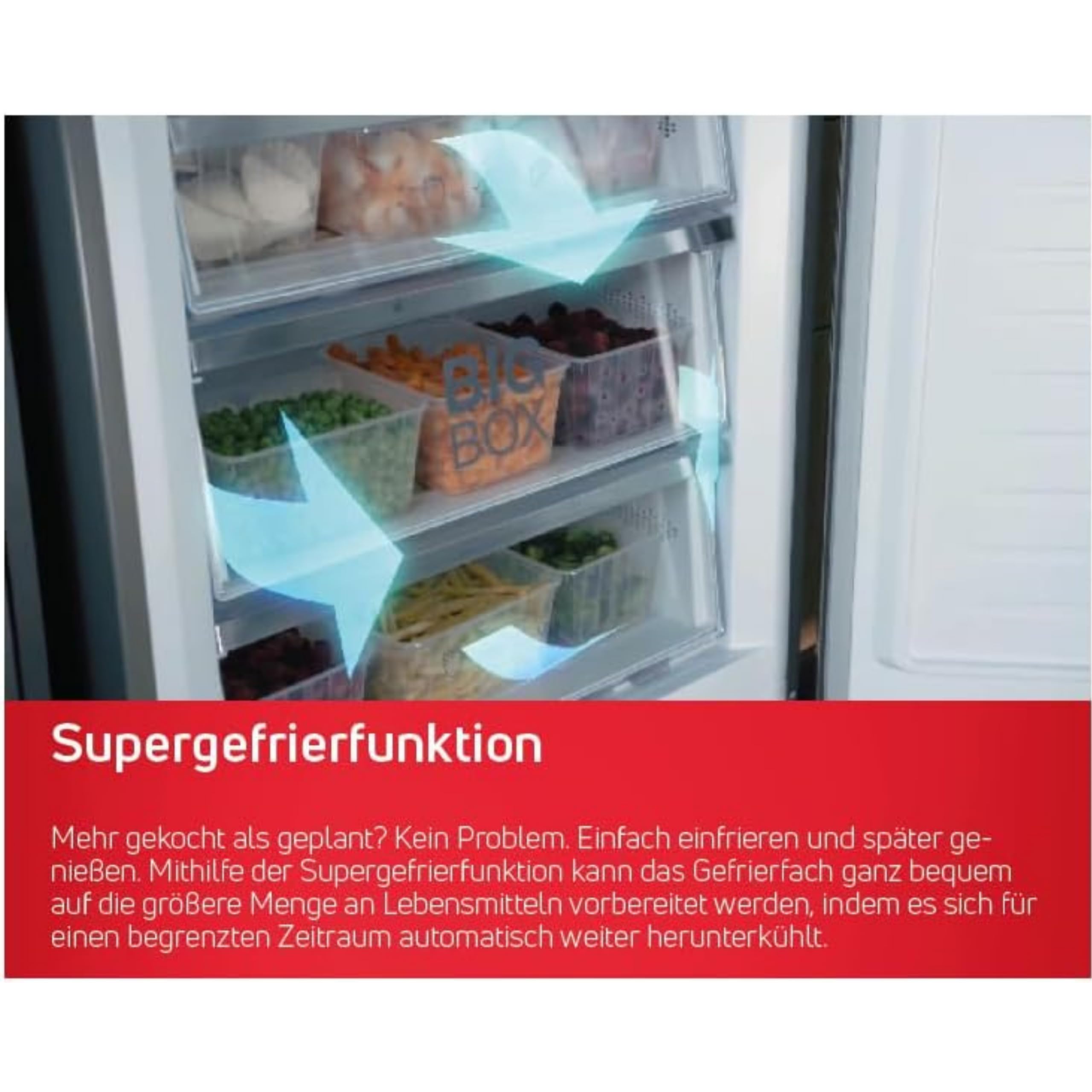 Amica Gefrierschrank freistehend 274 l Total NoFrost Inverter‑Kompressor LED‑Display Supergefrierfunktion 185,5 x 59,5 x 65,1 cm – Gefrierschrank Edelstahloptik