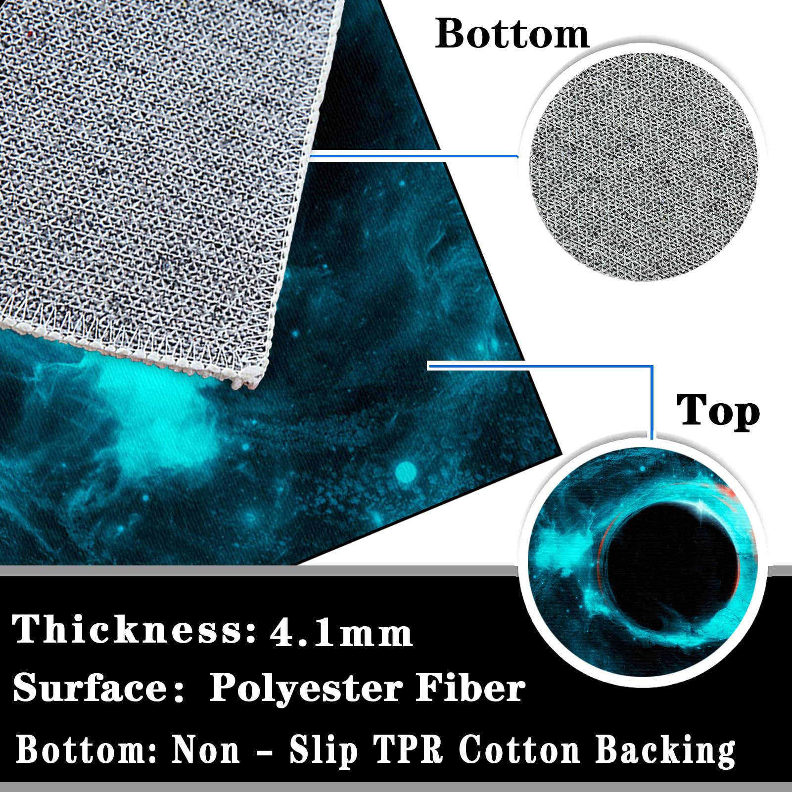 Alfombrilla para Silla de Gaming Oficina Protector de Suelo Silla Ruedas para Suelos Duros 120 x 140 cm Alfombra para protección de Suelos Duros Alfombra Protectora Suelo para Silla de Oficina