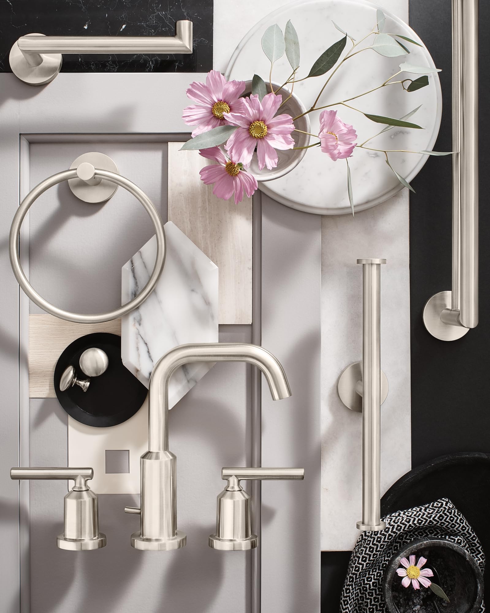 Moen Y5709BN Modern Single Post Toilet Paper Holder, Brushed Nickel — Amazon image 4