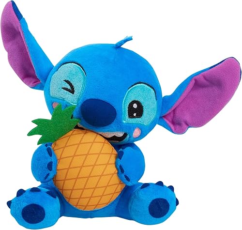 Disney Stitch - Pequeño punto de felpa y piña, animal de peluche, azul, alien, juguetes para niños a partir de 2 años Just Play