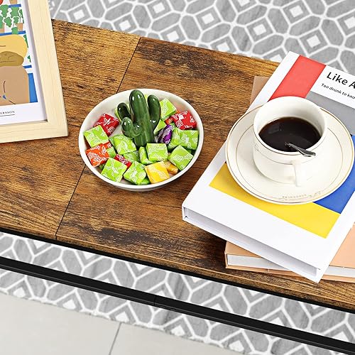 Miniatura 5 de Mesa de consola estrecha, mesa de entrada pequeña, mesa de sofá industrial detrás del sofá, mesa de pasillo con ganchos para sala de estar,