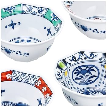 新品未使用　八角小鉢5個セット　波佐見焼　小鉢　小鉢セット 楽天市場】小鉢 皿 お皿 八角 錦絵変り 八角小鉢揃 食器 和食器