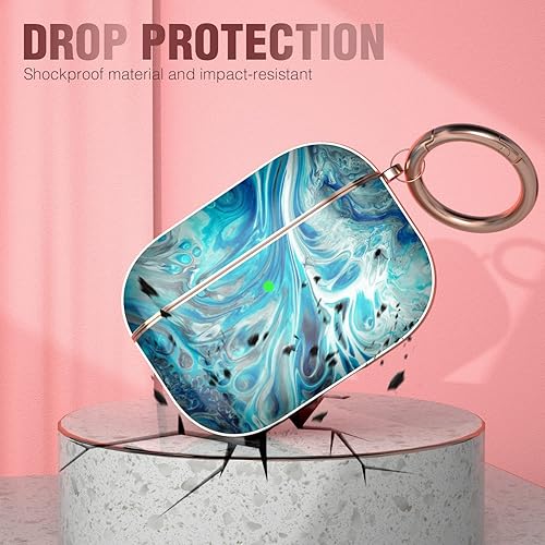 Miniatura 9 de Maxjoy Funda para AirPods Pro, Cool Air Pod Pro para mujeres y hombres, de silicona, linda funda protectora suave para iPods Pro con llavero para