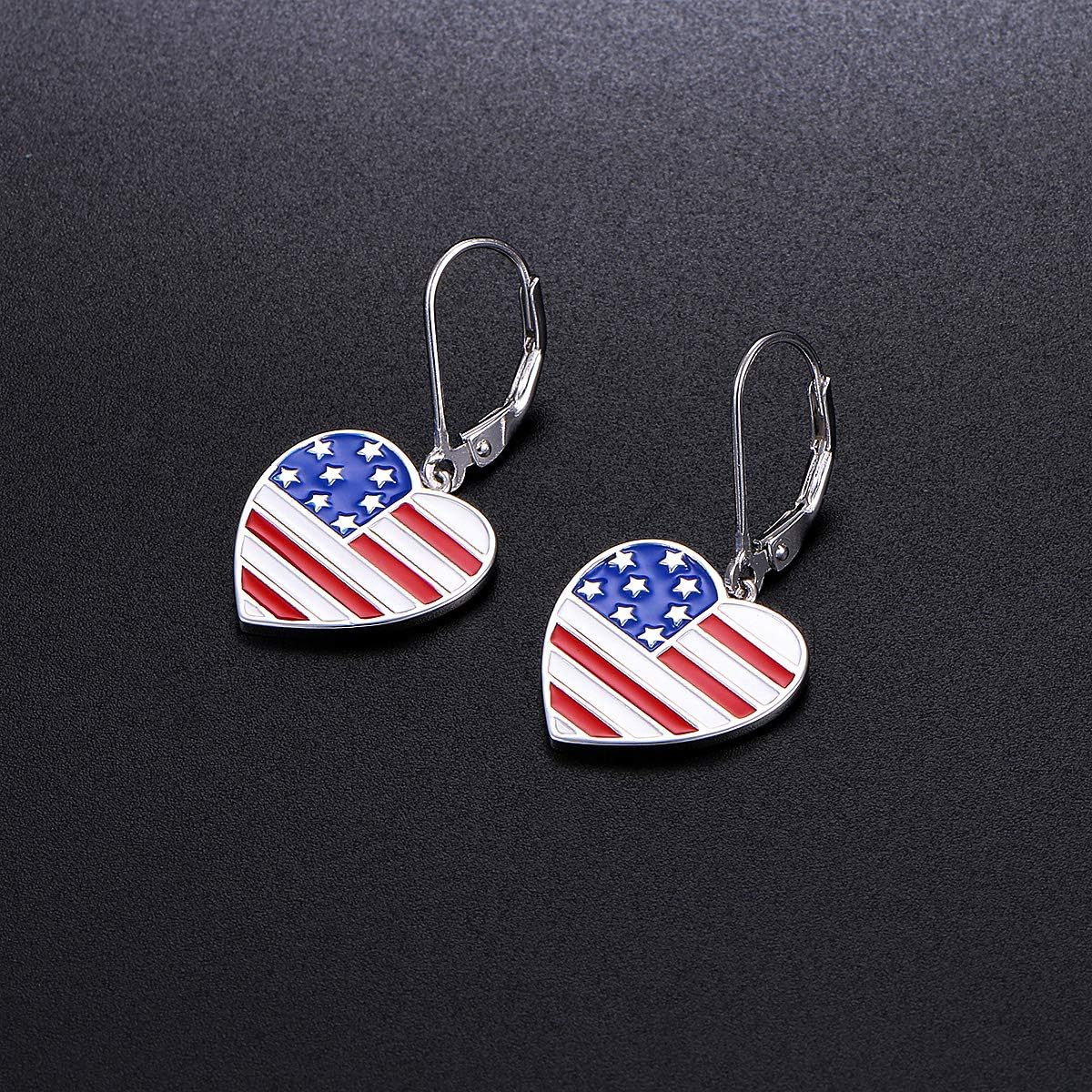 Valentines Day Gifts S925 Sterling Silver Heart Dangle Drop Stud Earrings for Women Mom Sister Friend Jewelry - Image 4