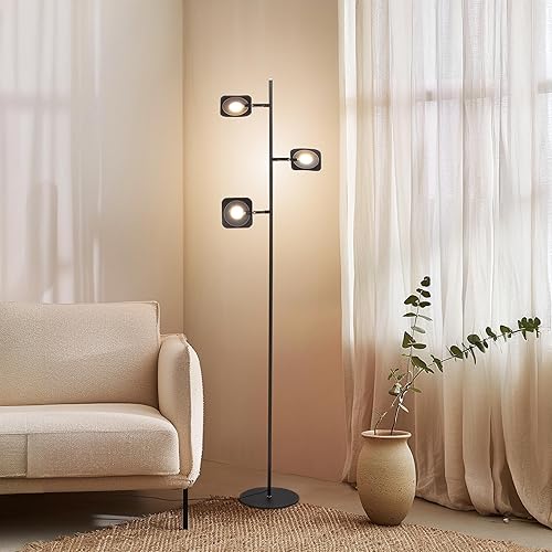 Miniatura 2 de Brightech Tree - Lámpara de pie con 3 luces regulables de 3 pasos con interruptor táctil regulable - Tecnología LED avanzada con 23 vatios de