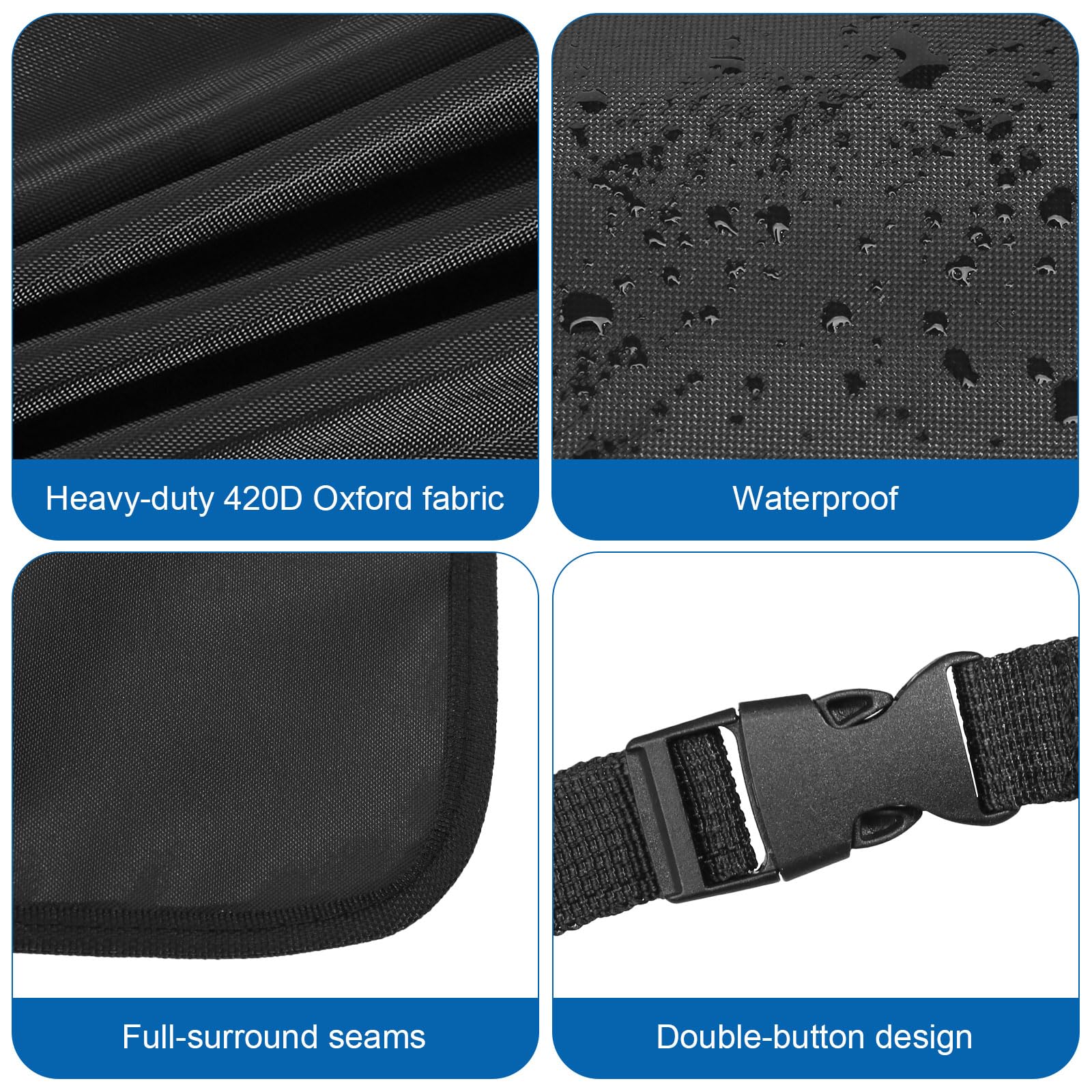 2 Piezas Protector Asiento Coche Respaldo Protector de Asiento de Coche Impermeable Protector Silla Coche Bebe Funda Asiento Coche Delantero Kick Mats Protección Fundas para Asientos de Coches y SUV