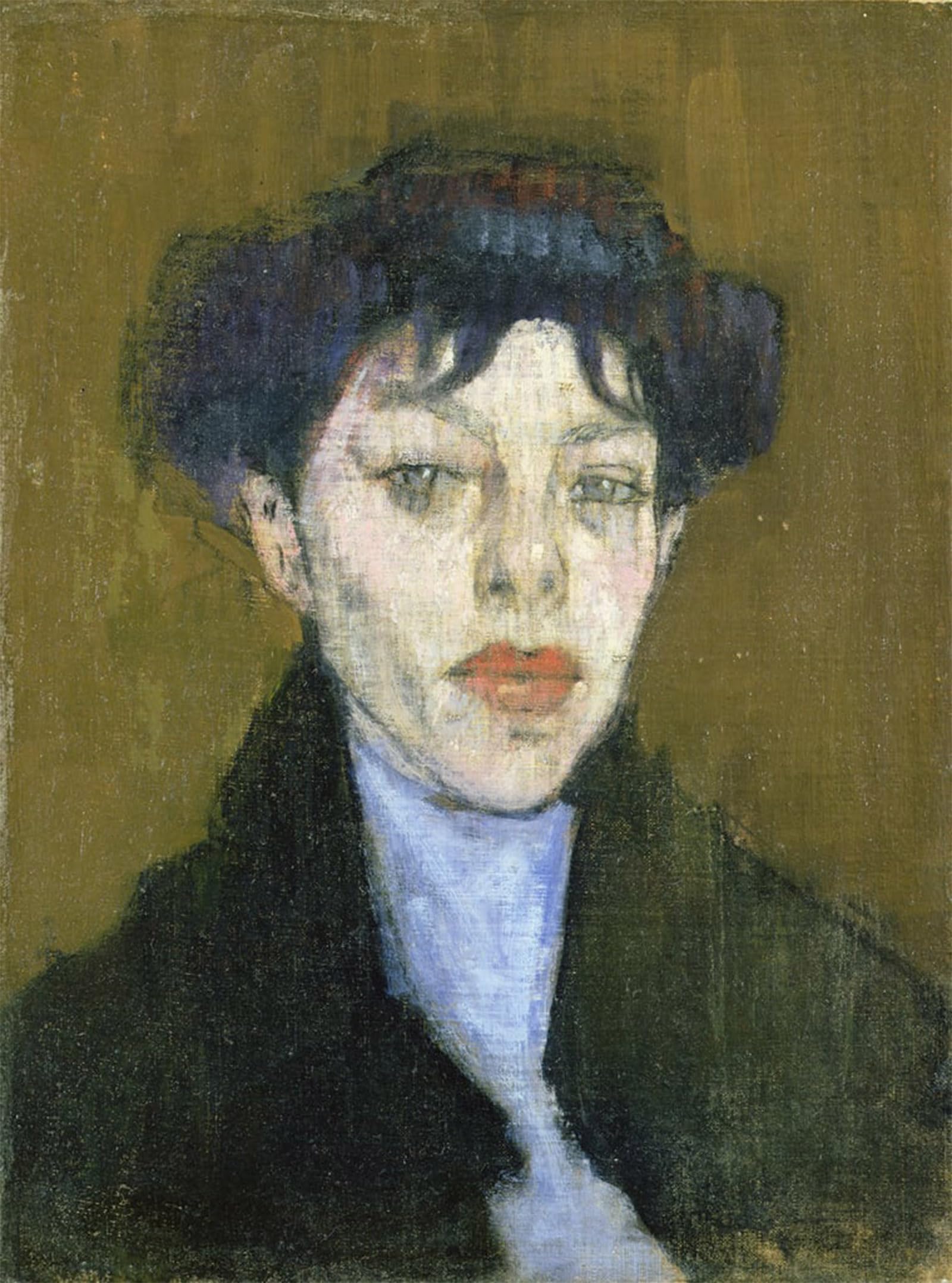 ARTXLXXBN Famous Painting Art Wall Decor Abstract Art Picture Woman with Ascarf by Amedeo Modigliani Animal Pictures for Home Decor 60x90cm