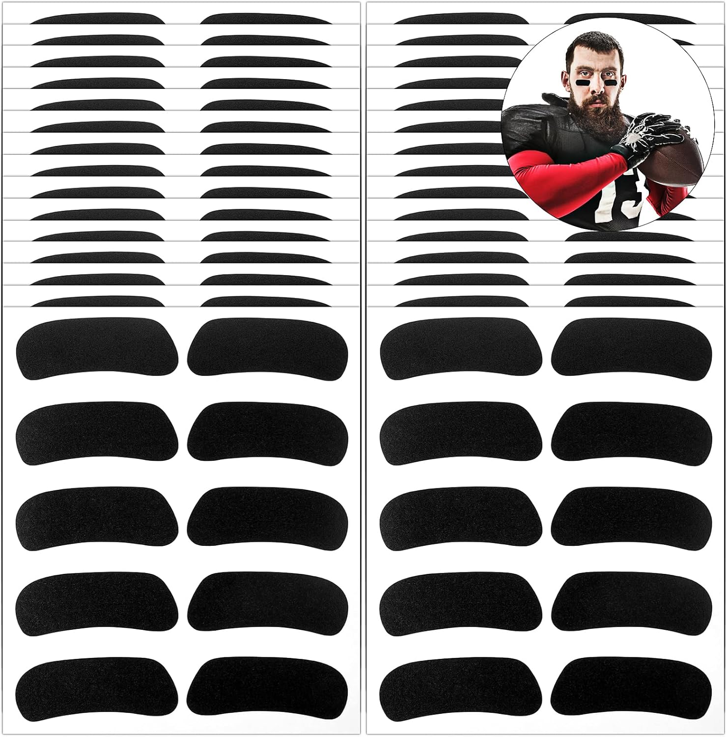 Ouligay 150 Pairs Eye Black Stickers for Kids, Baseball Eye