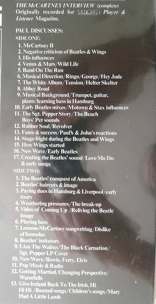 Amazon.co.jp: The McCartney Interview: ミュージック