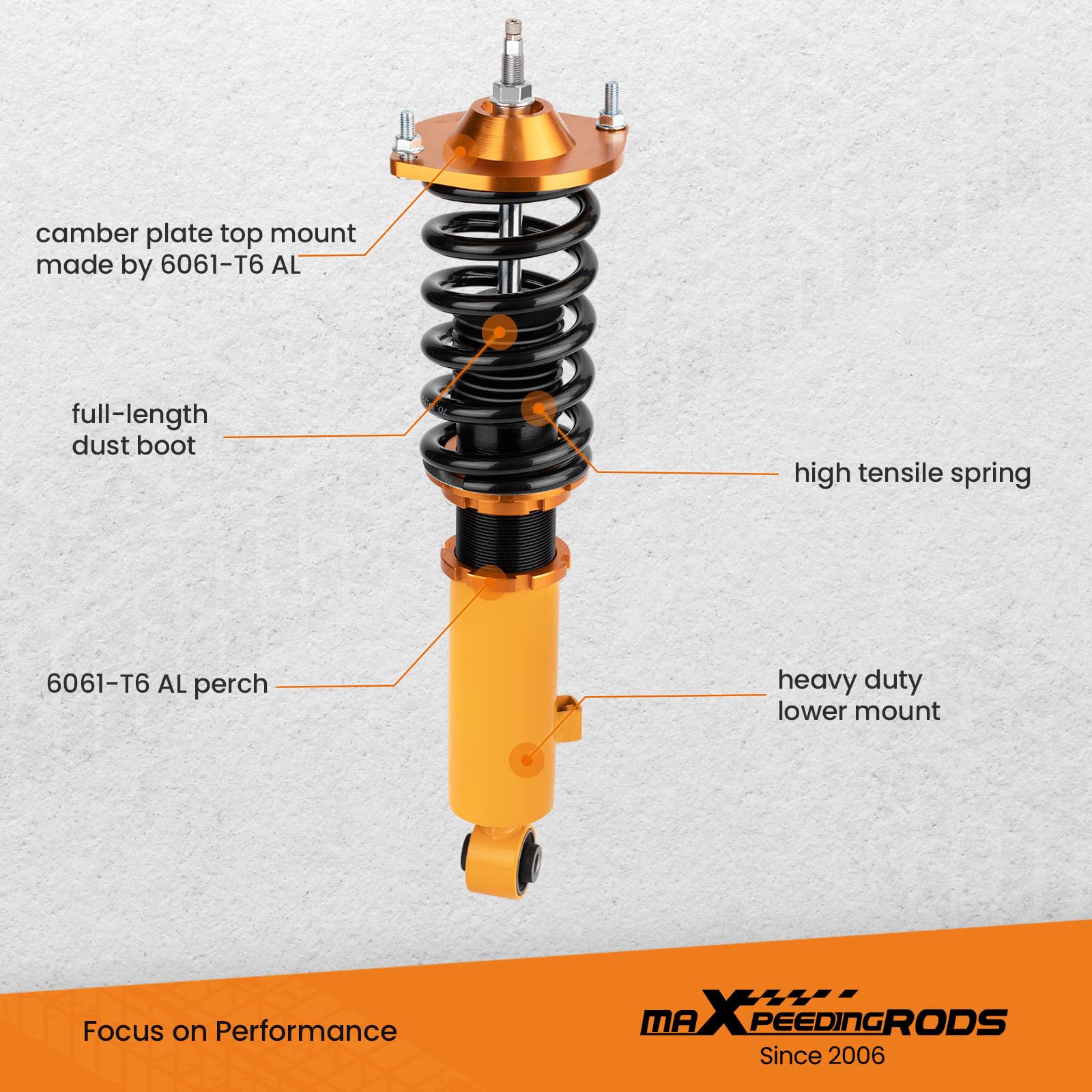 maXpeedingrods Kit Assetto a Ghiera Ammortizzatori per Mazda MX-5 NA NB 1989-2005 MX5 Coilover