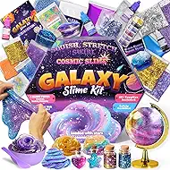 Galaxy Slime Kit for Girls, Globe and Magic Potion Kits, Clear Crystal/Butter/Glow-in-the Dark Slime Making Kit, Christmas Birthday Party Favors Toys for Kids Girls Boys 7 8 9 10 11 12