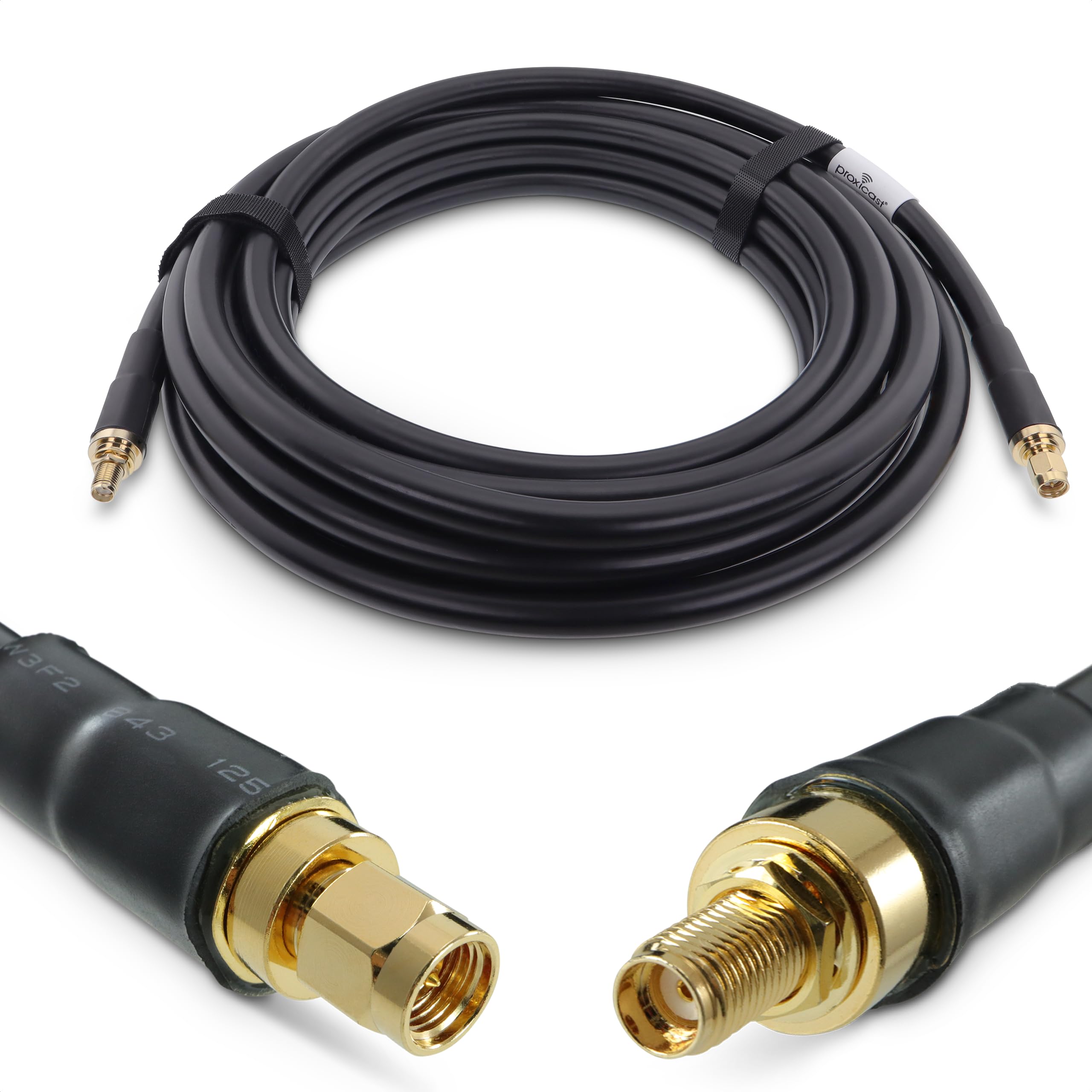 Proxicast ANT-140-401-20 - Cavo coassiale SMA maschio a SMA femmina, serie Premium 400, 50 Ohm, prolunga antenna per modem/router 4G LTE, 5G, Ham, ADS-B e GPS (non per TV o WiFi)