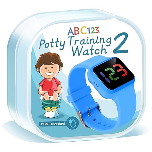 ABC123 Reloj de entrenamiento para ir al baño 2 Recordatorio de bebé, temporizador resistente al agua para entrenamiento de inodoro para niños y