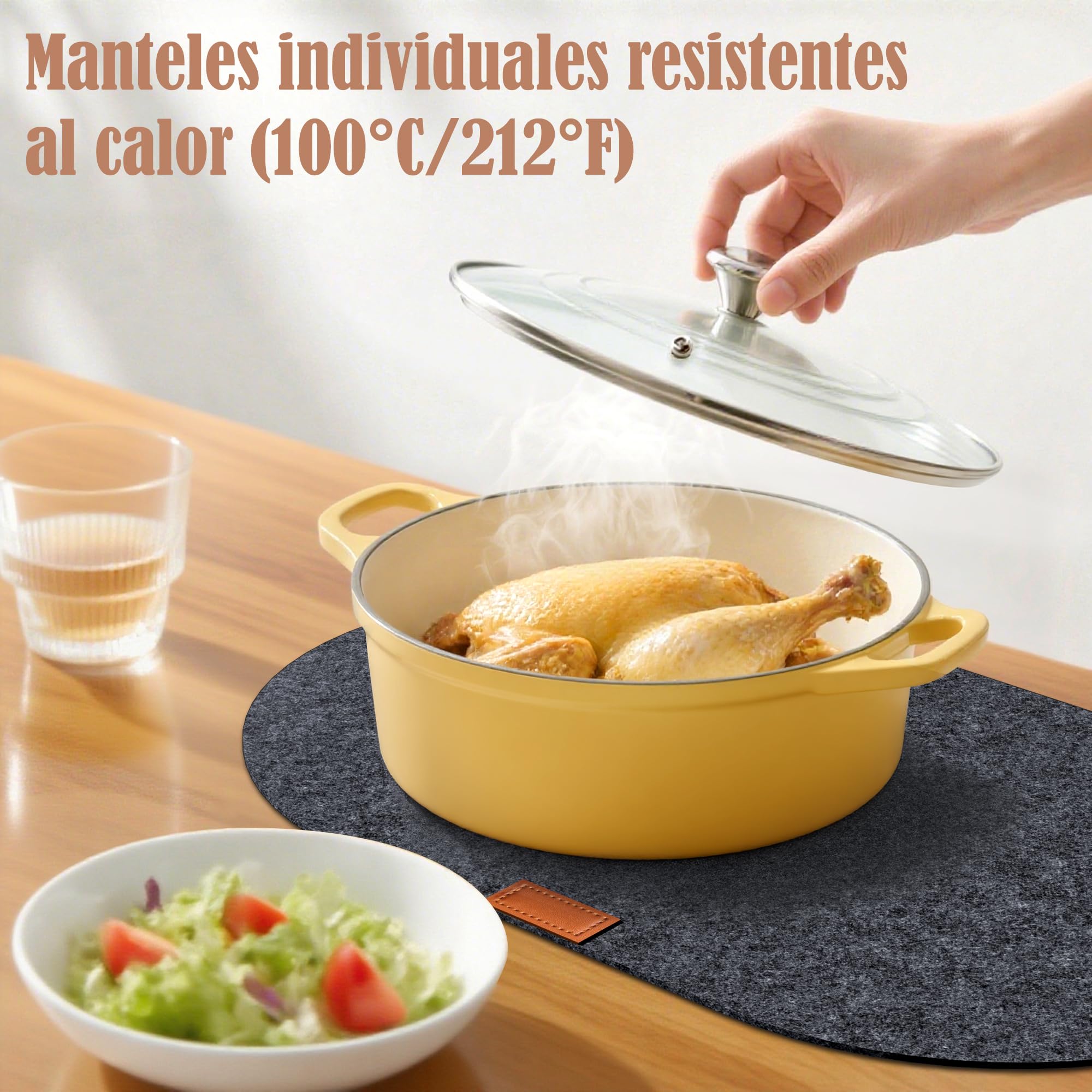 Set De 18 Salvamanteles Navideños De Fieltro - Incluye Manteles, Posavasos Y Soportes ¡Decoración Festiva!