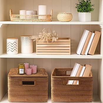 ラタン製ストレージバスケット 蓋付き 楽天市場】アラログフタ付きスリムバスケットLアラログ ラタン