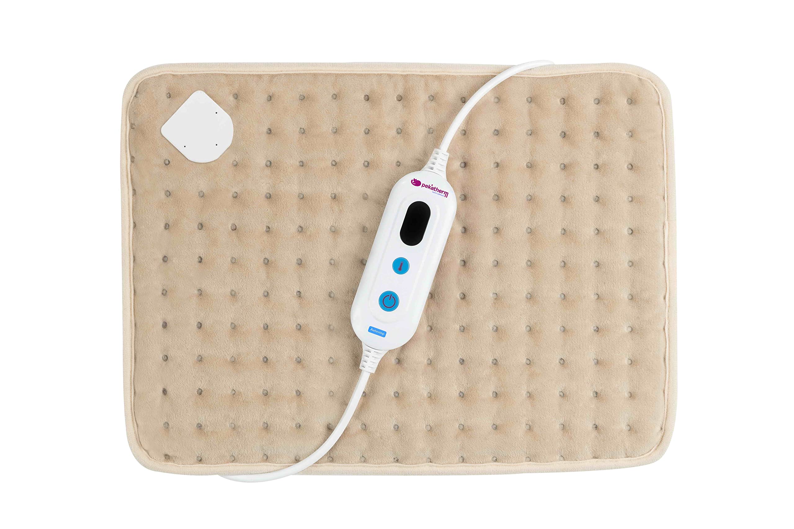 Almohadilla Eléctrica Universal Pequeña con Funda | Tamaño 40 x 30 cm | 90 W de Potencia y 3 Niveles de Temperatura | Almohadilla Térmica Elaborada en Poliéster | Pekatherm US20TD