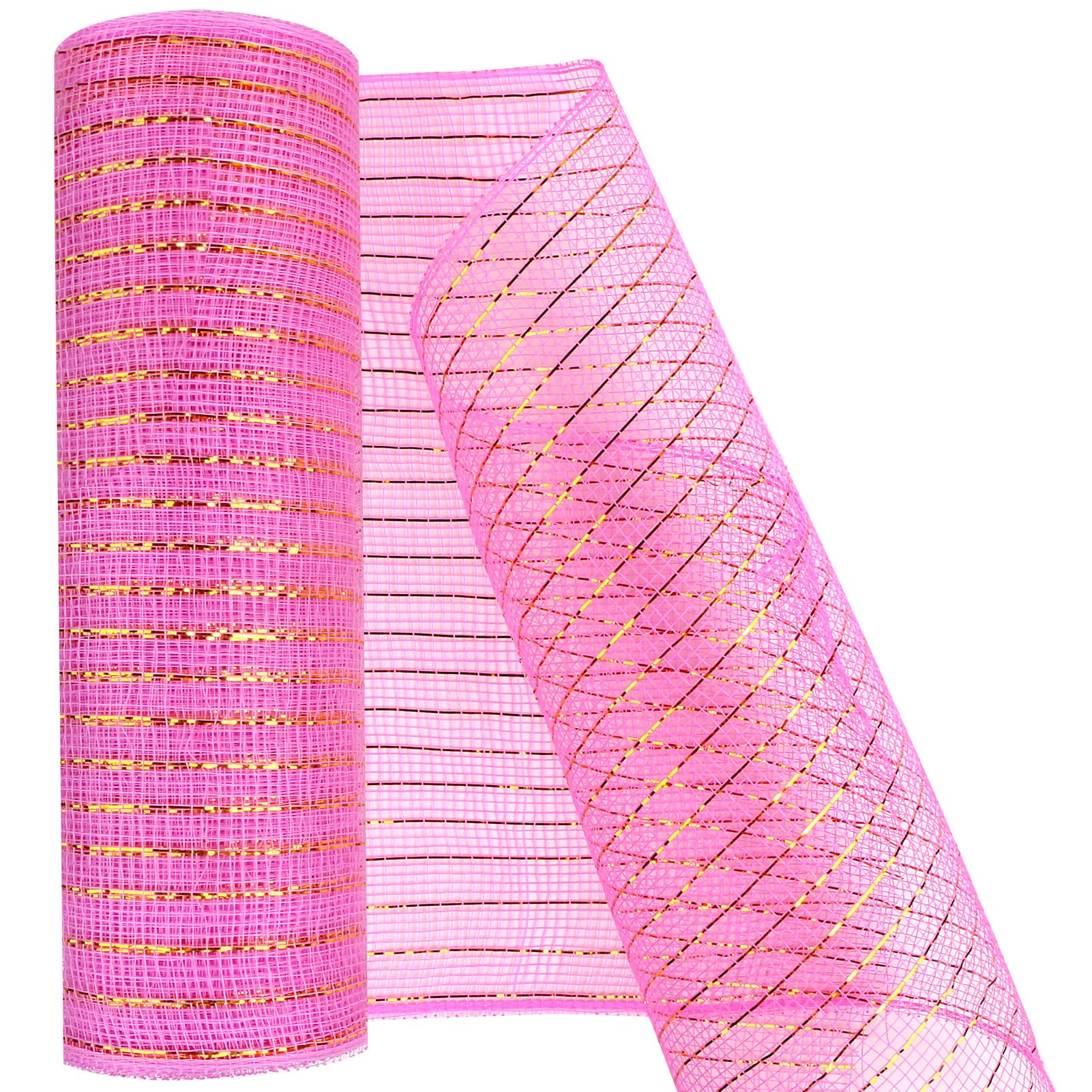 JStnana 2 Rollos De Cinta De Malla Verde Para Manualidades De Corona, 10  Pulgadas X 30, image size:1601x1601