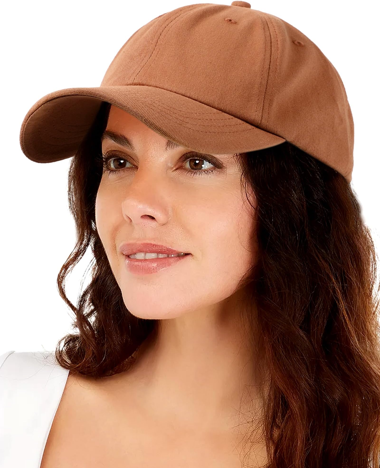Womens Satin Lined Unstructured Baseball Cap Unisex Silk Lining Washed Cotton Adjustable Vintage Dad Hat
