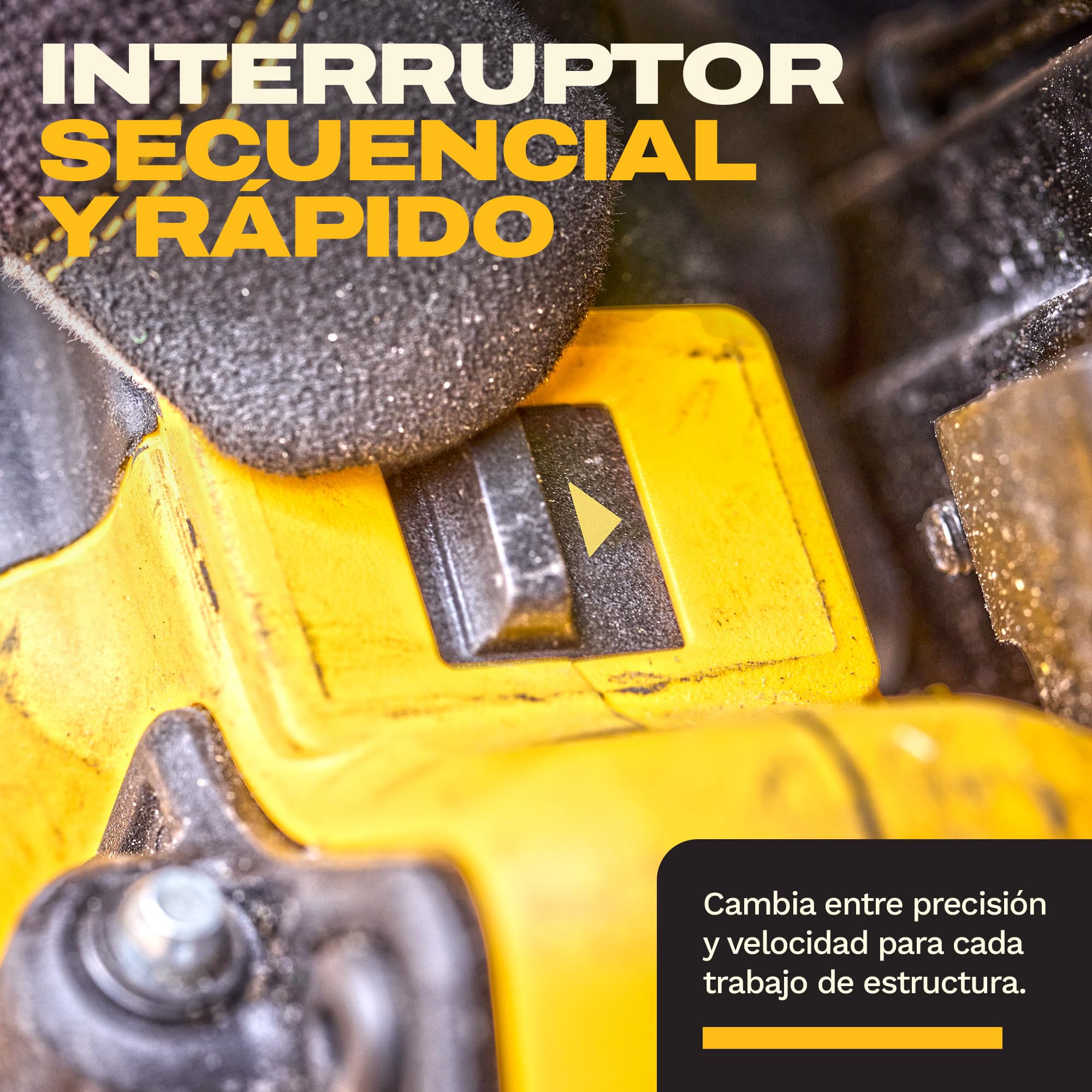 DEWALT 18V XR Clavadora de Estructuras Brushless de Nueva Generación, Solo herramienta, DCN950N-XJ